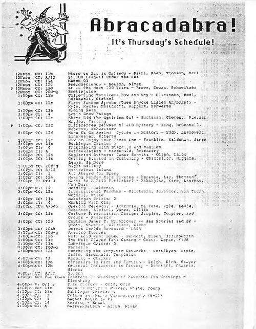 Abracadabra -- Program newsletter